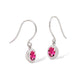 Amethyst and Iolite earrings in sterling silver, style E4113 - view 9