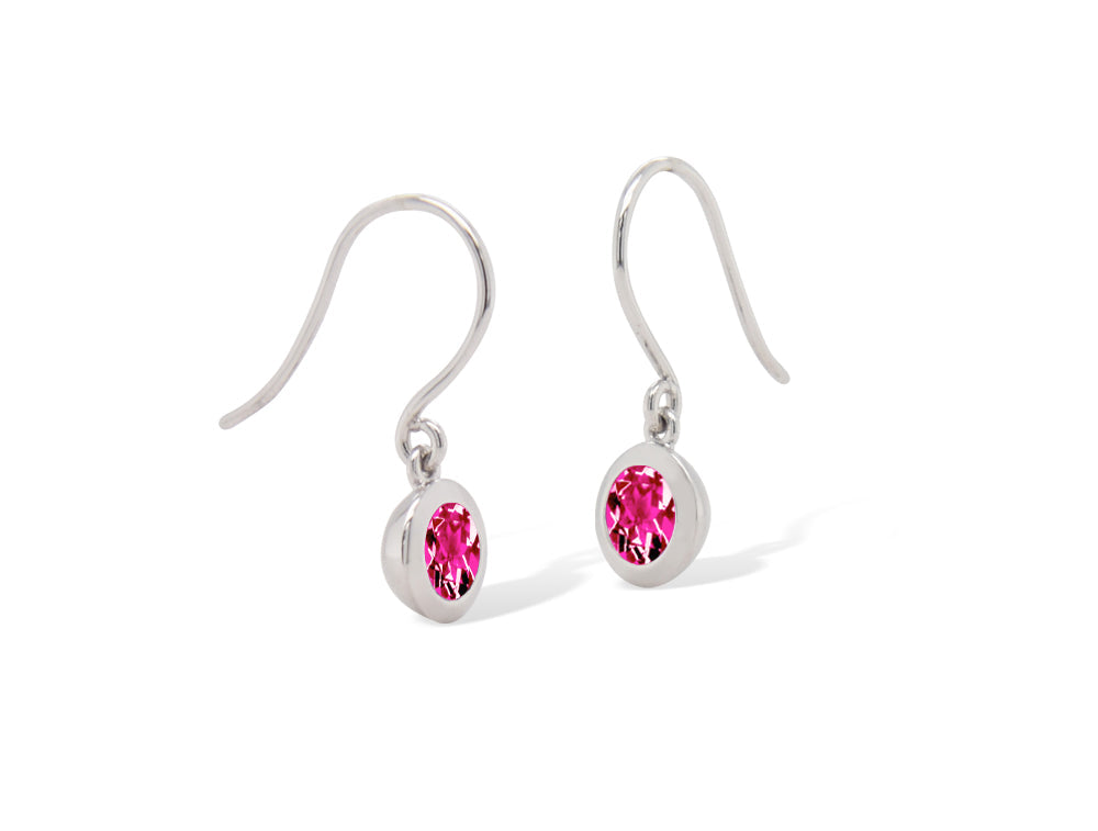 Amethyst and Iolite earrings in sterling silver, style E4113 - view 9