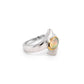 Amethyst and Blue Topaz ring in sterling silver, style R6998 - view 9