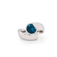 Amethyst and Blue Topaz ring in sterling silver, style R6980 - view 5