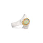 Amethyst and Blue Topaz ring in sterling silver, style R6998 - view 10