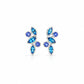 Blue Topaz and Tanzanite earrings in sterling silver by Joryel Vera, style E4205