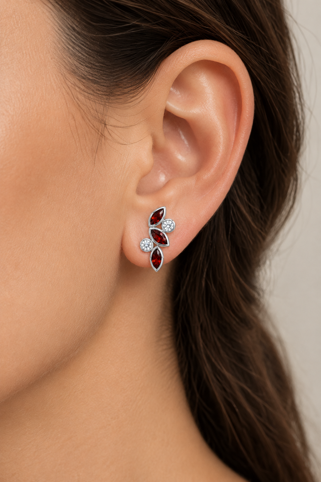 Multi Gemstone Earrings in 925 Sterling Silver | E4205