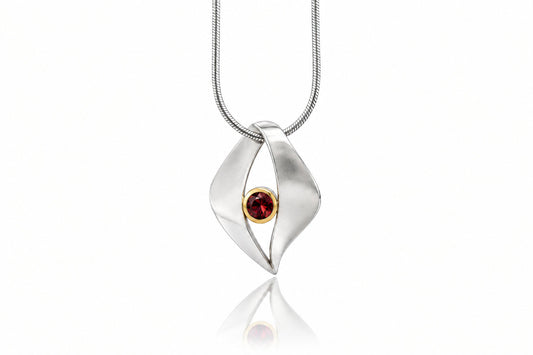 Amethyst and Blue Topaz pendant in sterling silver, style P7318 - view 6