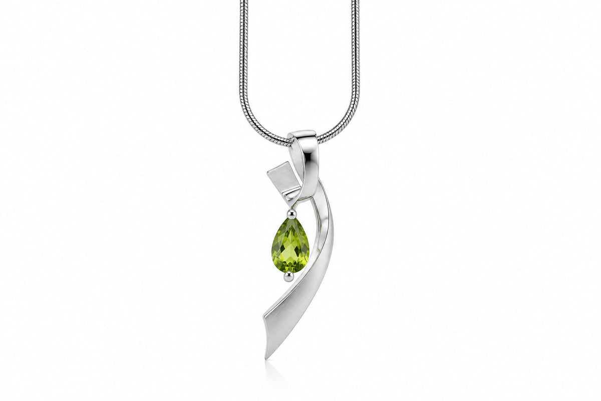 Amethyst and Blue Topaz pendant in sterling silver, style P7321 - view 5