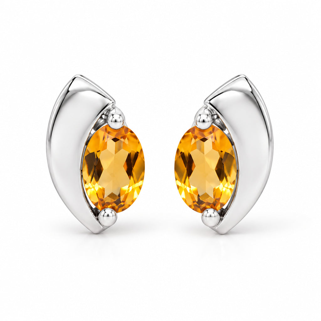 Amethyst and Blue Topaz earrings in sterling silver, style E9298 - view 8
