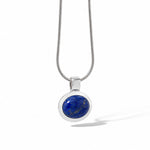Black Onyx and Carnelian pendant in sterling silver, style P4811 - view 2