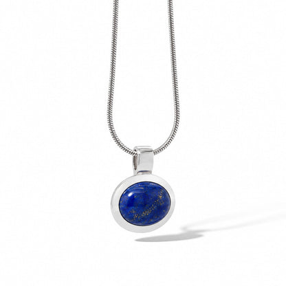 Black Onyx and Carnelian pendant in sterling silver, style P4811 - view 2