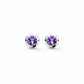 Peridot and London Blue Topaz earrings in sterling silver, style E4404 - view 3