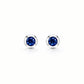 Peridot and London Blue Topaz earrings in sterling silver, style E4404 - view 2