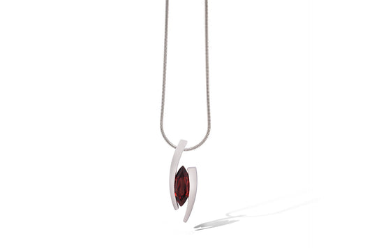 Amethyst and Sky Blue Topaz pendant in sterling silver, style P4486 - view 3