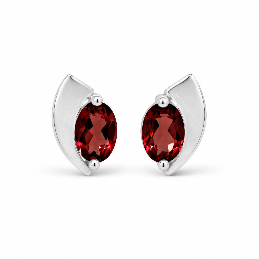Amethyst and Blue Topaz earrings in sterling silver, style E9298