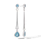 Long Gemstone Earring E9865 - E9865 BTS / BTP - Earring