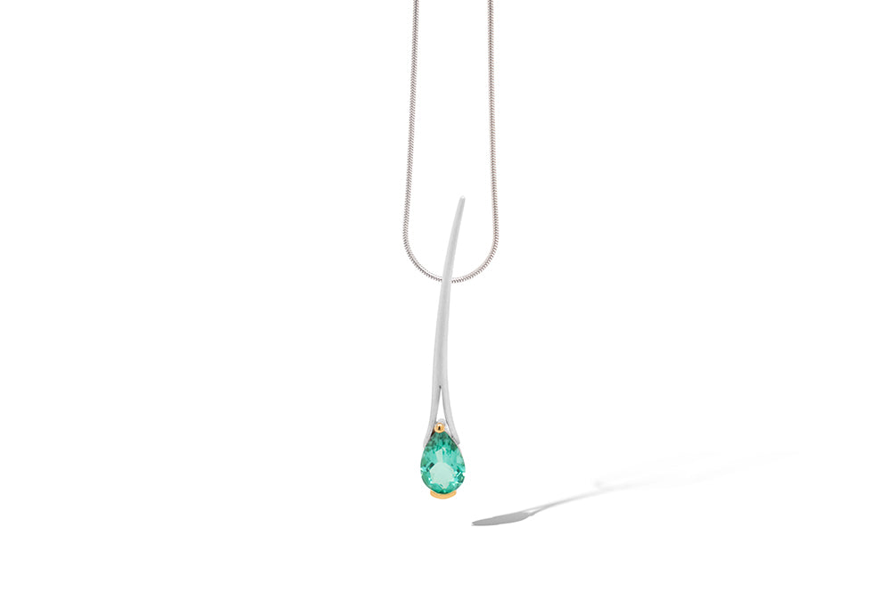 Amethyst and Blue Topaz pendant in sterling silver, style SET163 - view 9