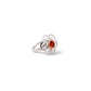 Amethyst and Blue Topaz ring in sterling silver, style R6104 - view 4