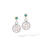 Gemstone Fashion Statement E9840 - E9958 Blue Topaz / Pearl - Earring