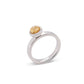Citrine and Green Quartz ring in sterling silver, style R4053 - view 2