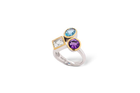 Multi Gemstone Ring R6491