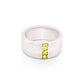 R3803 WIDE BAND GEMSTONE RING - view 2