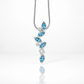 Cascading Gemstones Pendant in 925 Sterling Silver | P3844 - view 4