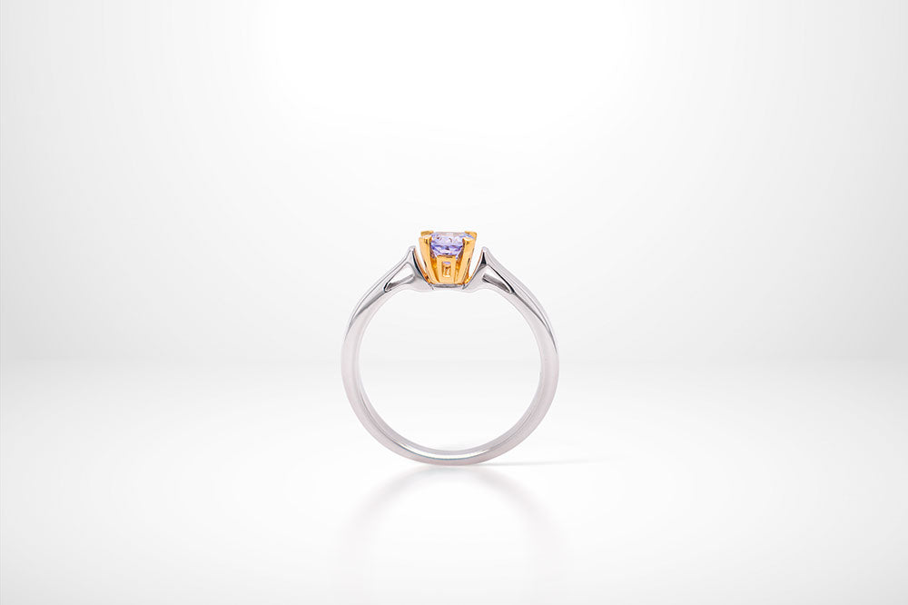 Opal and Garnet ring in sterling silver, style R7405 - view 2