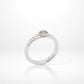 Opal and Rhodolite Garnet ring in sterling silver, style R2684 - view 2