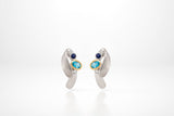 Multi Gemstone Earring E7382 - E7382 BTP / TANZ - Earring