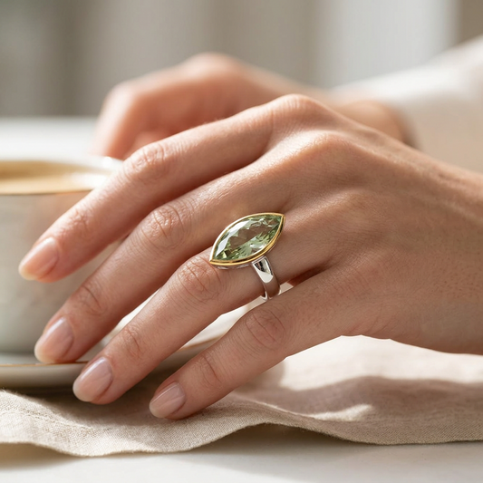 Large Marquise Gemstone Ring in 925 Sterling Silver | R5950