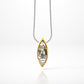 Amethyst and Green Amethyst pendant in sterling silver, style P6264