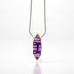 Amethyst and Green Amethyst pendant in sterling silver, style P6264 - view 4