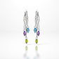 Gemstone Tassels Earring E9332 - E9333 TASSEL AM/PD/BT - Earring