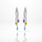 Gemstone Tassels Earring E9332 - E9333 TASSEL PD/BT/AM - Earring