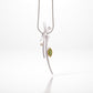 Blue Topaz and Garnet jewelry set in sterling silver, style P6104 - view 7