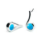 Amethyst and Blue Topaz earrings in sterling silver, style E6425 - view 6