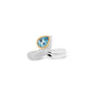 Amethyst and Blue Topaz ring in sterling silver, style R7265 - view 2
