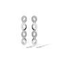 Sterling silver earrings, style E4818 - view 2