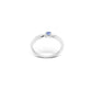 Amethyst and Aquamarine ring in sterling silver, style R3729 - view 13