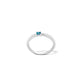Amethyst and Aquamarine ring in sterling silver, style R3729 - view 5