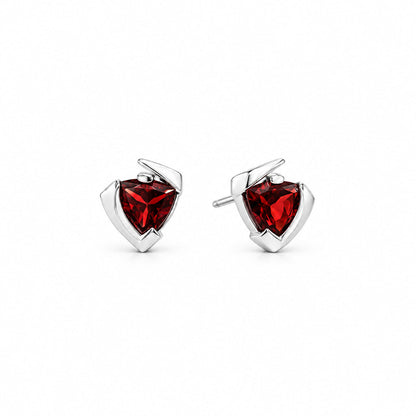 Blue Topaz and London Blue Topaz earrings in sterling silver, style E9288