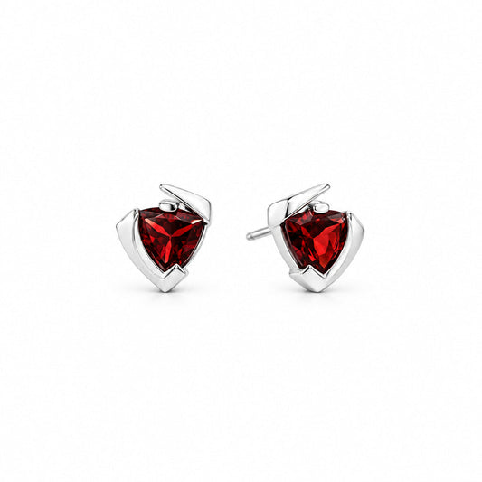 Blue Topaz and London Blue Topaz earrings in sterling silver, style E9288