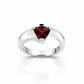 Amethyst and Blue Topaz ring in sterling silver, style R6977 - view 5