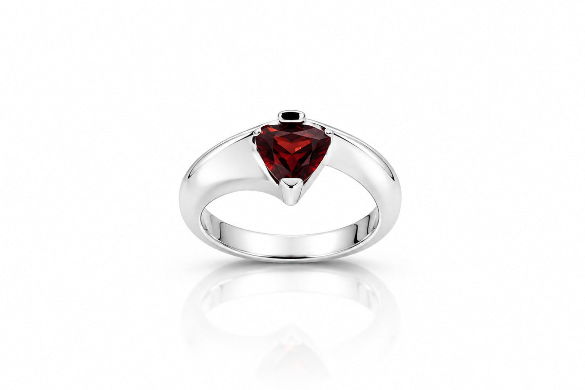 Amethyst and Blue Topaz ring in sterling silver, style R6977 - view 5