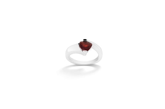 Contemporary Gemstone Ring R6977 - R6977 Garnet - Ring