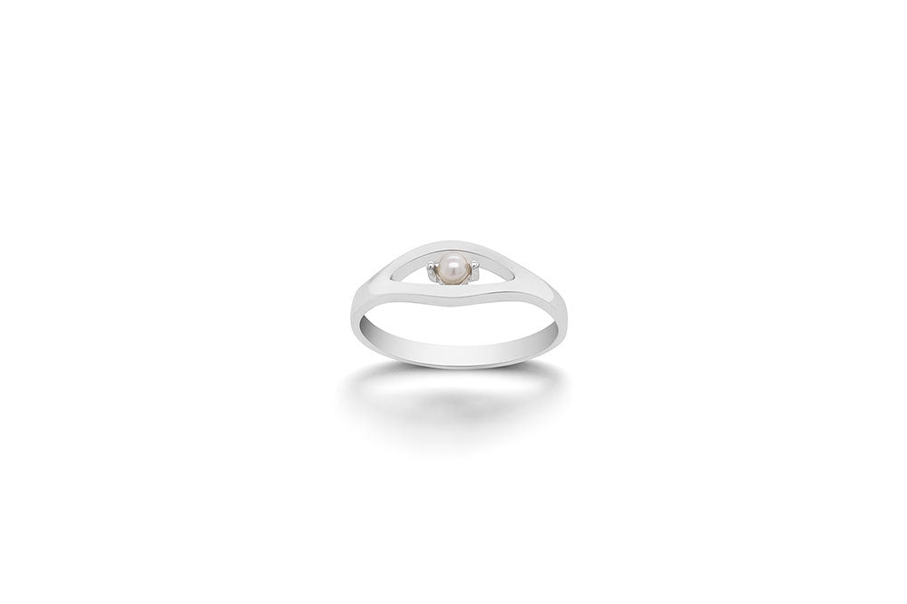 Blue Topaz and Emerald ring in sterling silver, style R3730 - view 7