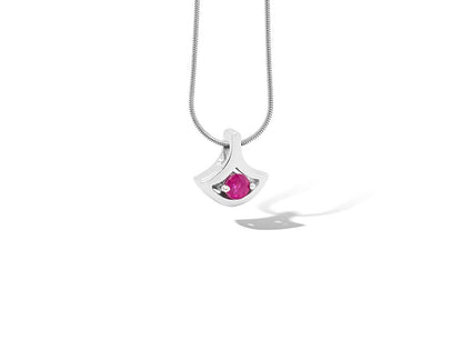 Blue Topaz and Emerald pendant in sterling silver, style P3229 - view 6