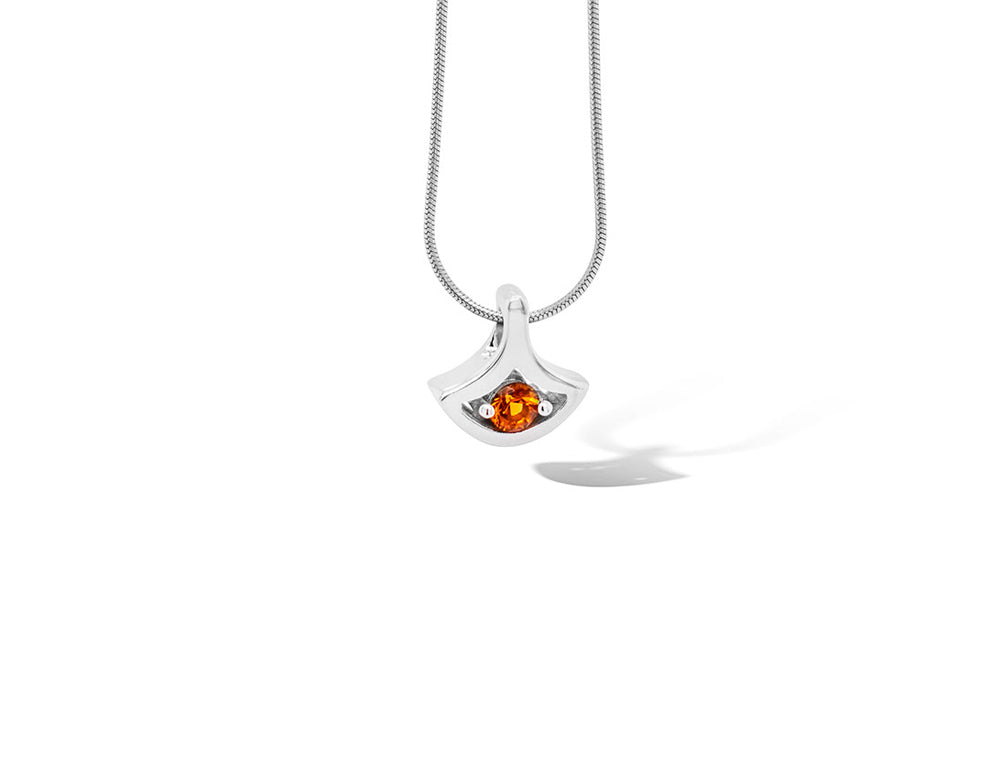 Blue Topaz and Emerald pendant in sterling silver, style P3229 - view 10