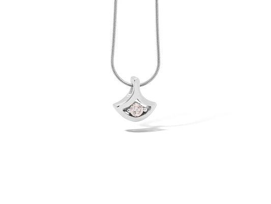 Blue Topaz and Emerald pendant in sterling silver, style P3229 - view 3