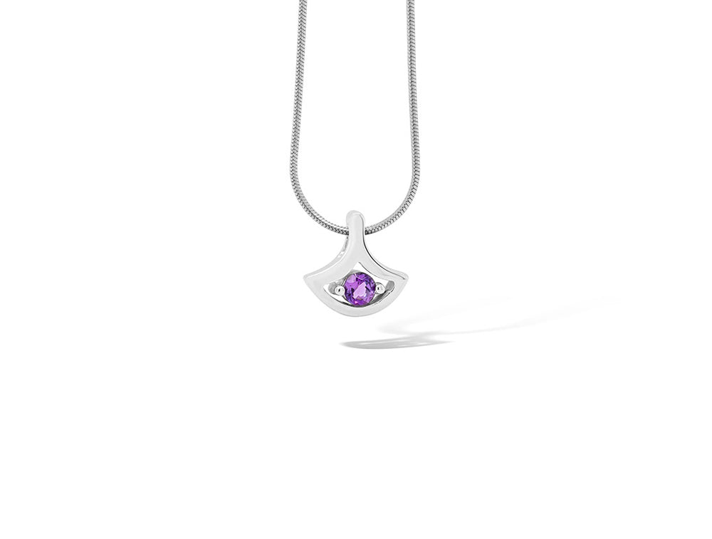 Blue Topaz and Emerald pendant in sterling silver, style P3229 - view 2