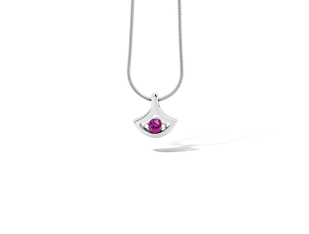 Blue Topaz and Emerald pendant in sterling silver, style P3229