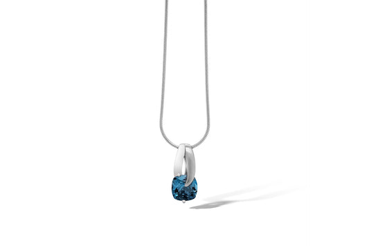 Small Is Beautiful Gemstone Pendant P6128 - P6128 London Blue Topaz - Pendant